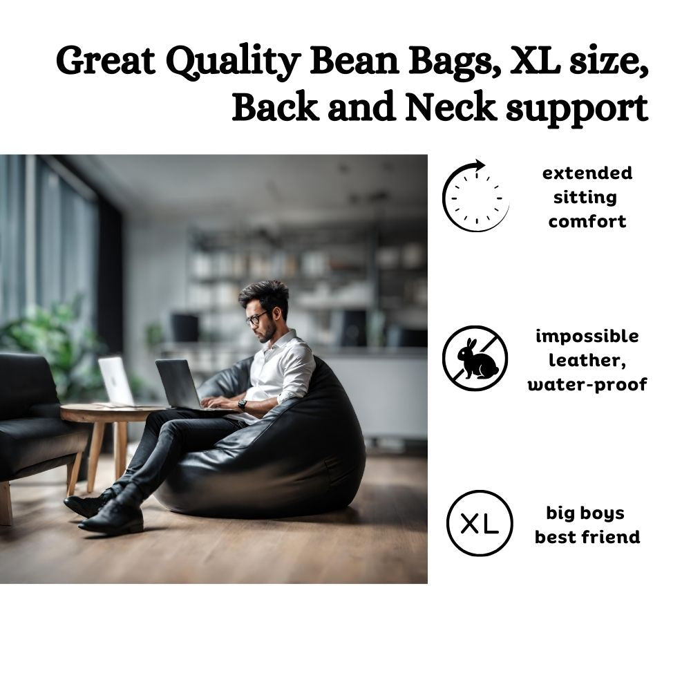 Big leather bean online bag