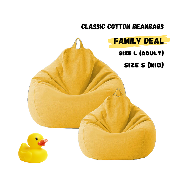 Cotton Beanbags Special Offer, size L+size S, -28%OFF
